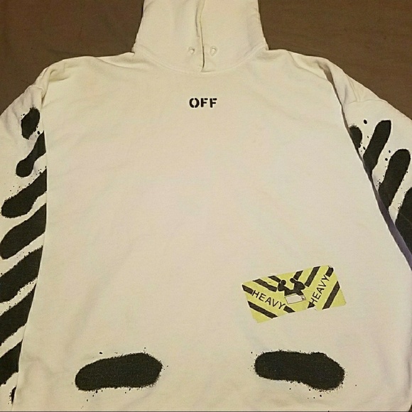 SPRAY PAINT OFF-WHITE HOODIE - Picture 2 of 7